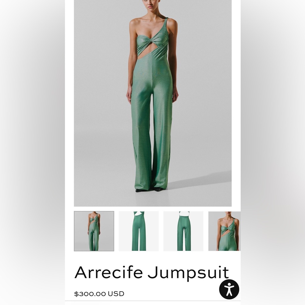 Baobab Collection Elegant Green Jumpsuit